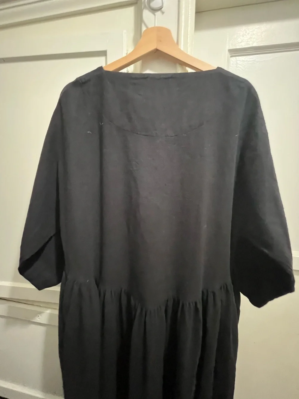 Black Crane cotton flannel tradi dress in black size XS - Picture 8 of 16